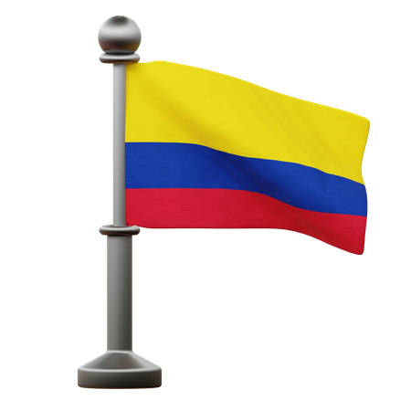 Bandera de colombia  3D Icon