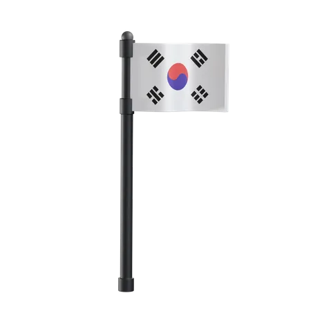 Bandera de corea  3D Icon