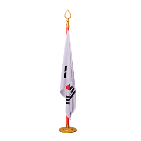 Bandera de corea del sur  3D Icon