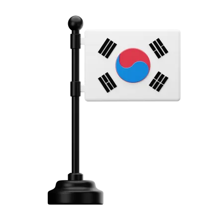 Bandera de corea del sur  3D Icon