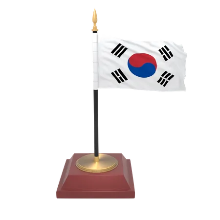 Bandera de corea del sur  3D Icon