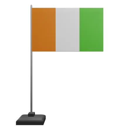 Bandera de costa de marfil  3D Icon
