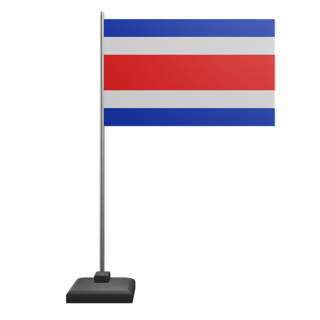 Bandera de costa rica  3D Icon