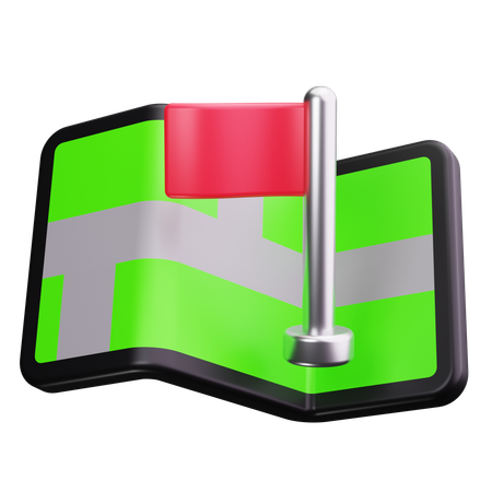 Bandera de destino  3D Icon