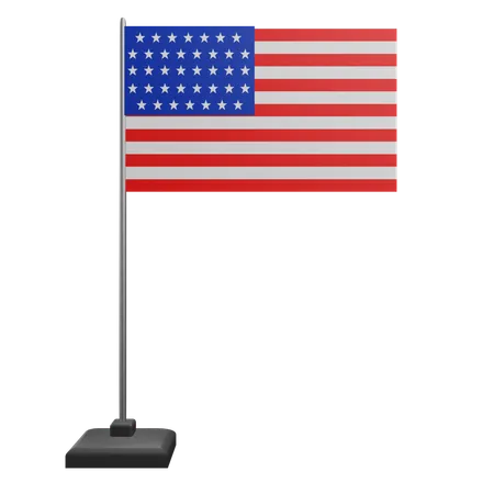 Una bandera  3D Icon