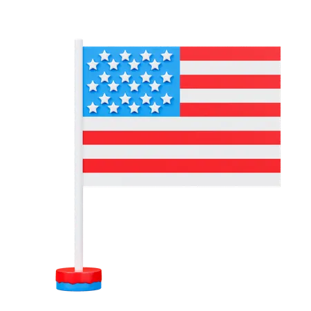 Una bandera  3D Icon