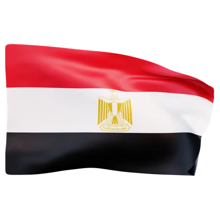 Bandera de egipto  3D Icon