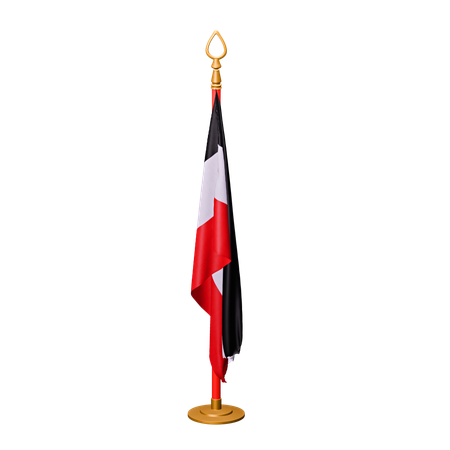 Bandera de egipto  3D Icon