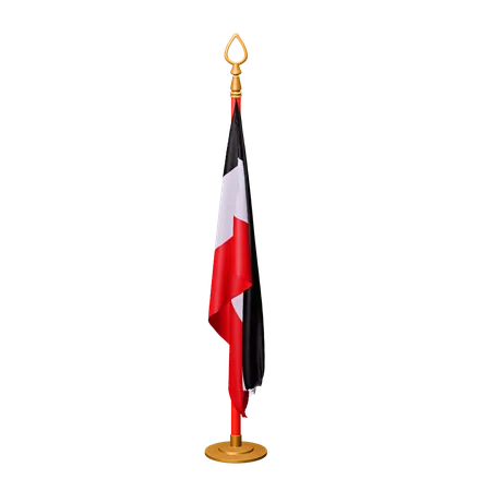 Bandera de egipto  3D Icon