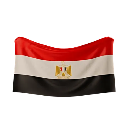 Bandera de egipto  3D Icon