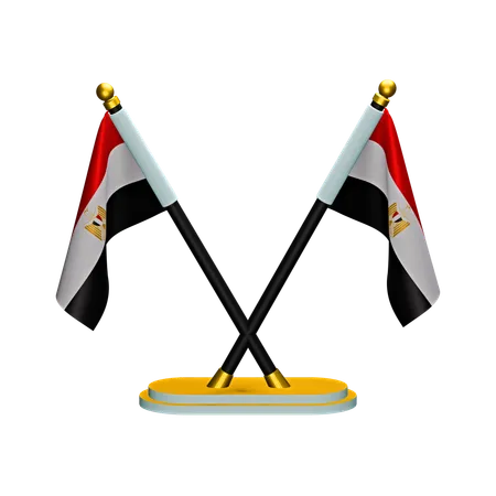 Bandera de egipto  3D Icon