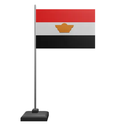 Bandera de egipto  3D Icon