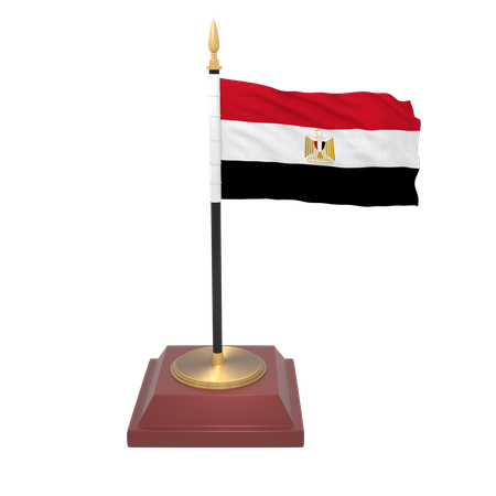 Bandera de egipto  3D Icon