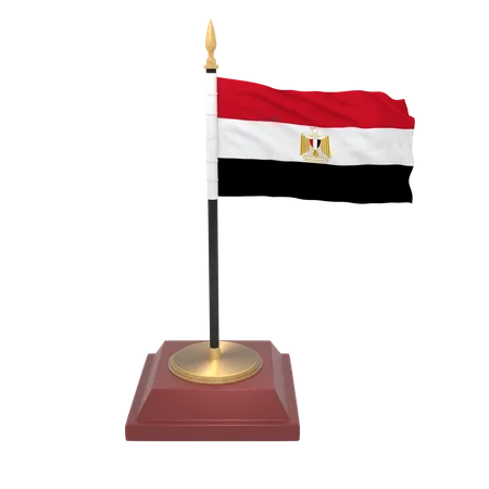 Bandera de egipto  3D Icon