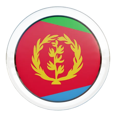 Vidrio de bandera de Eritrea  3D Flag