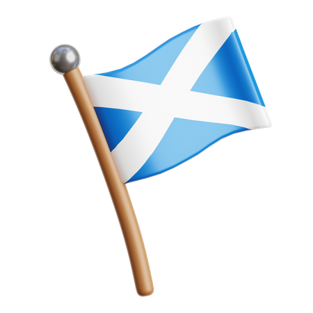 Bandera de escocia  3D Icon