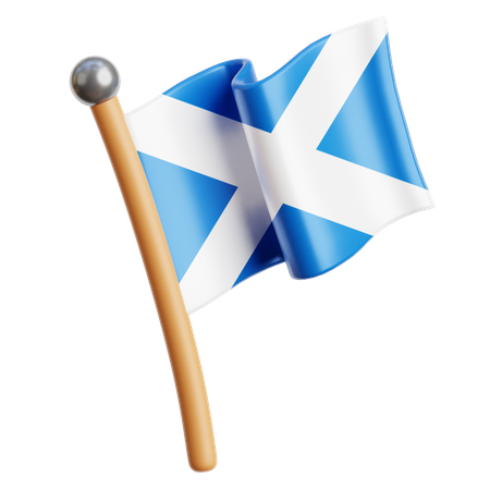 Bandera de escocia  3D Icon