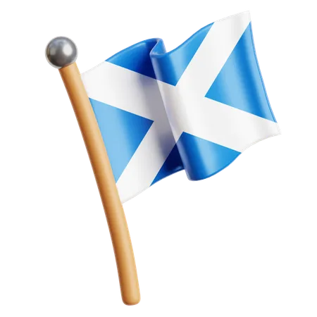 Bandera de escocia  3D Icon