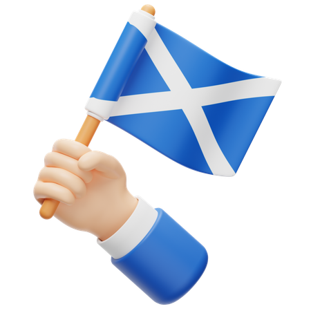 Bandera de escocia  3D Icon