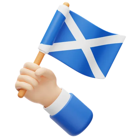 Bandera de escocia  3D Icon