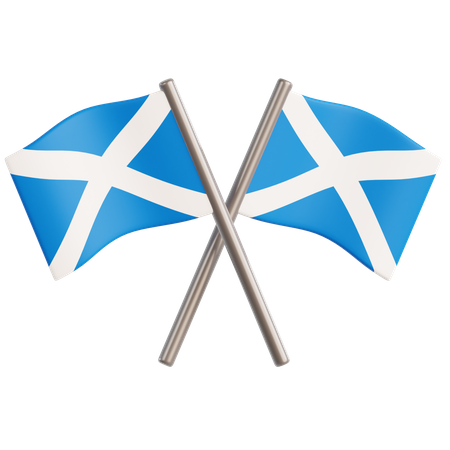 Bandera de escocia  3D Icon