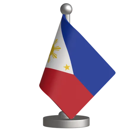 Bandera de escritorio de filipinas  3D Icon