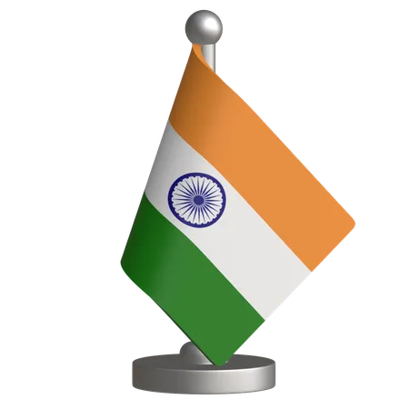 Bandera de escritorio de la india  3D Icon