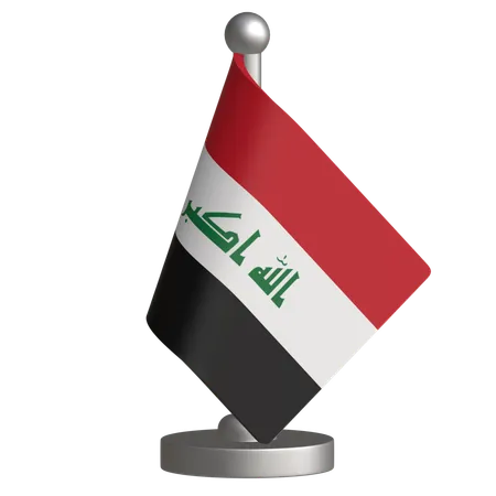 Bandera de escritorio de iraq  3D Icon