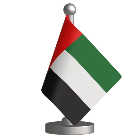 Bandera de escritorio de los emiratos árabes unidos  3D Icon