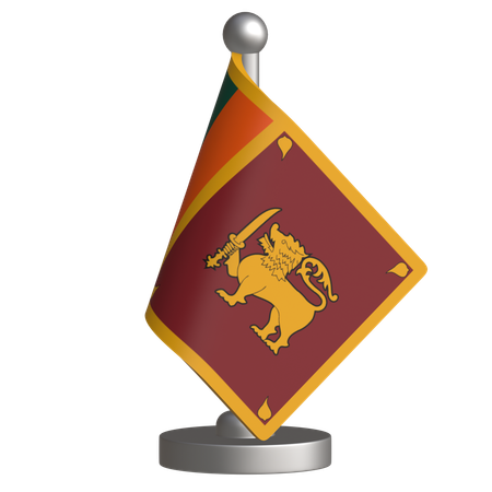 Bandera de escritorio de sri lanka  3D Icon