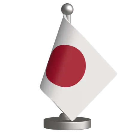 Bandera de escritorio de japón  3D Icon