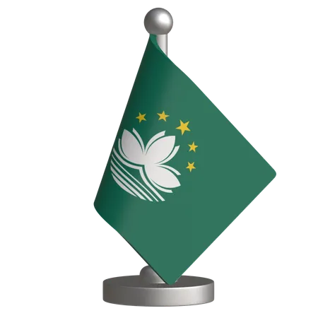 Bandera de escritorio makao  3D Icon