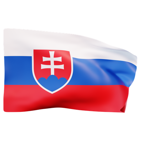 Bandera de eslovaquia  3D Icon