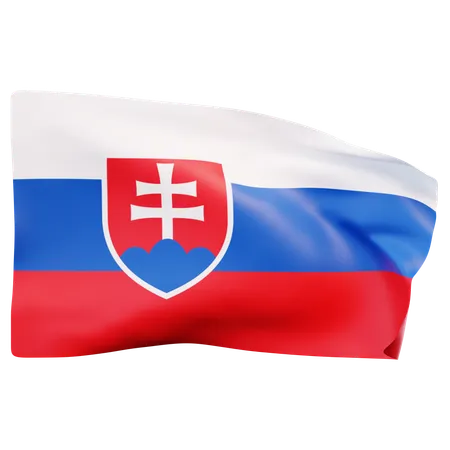 Bandera de eslovaquia  3D Icon