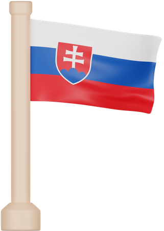 Bandera de eslovaquia  3D Icon