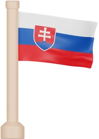 Bandera de eslovaquia  3D Icon