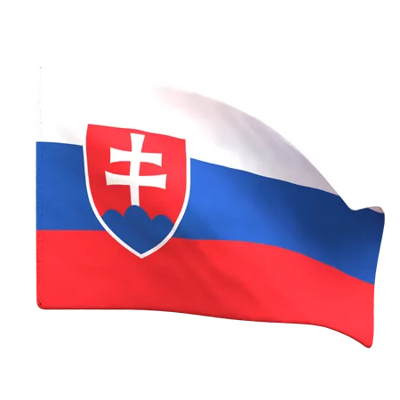 Bandera de eslovaquia  3D Icon