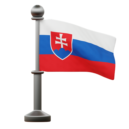 Bandera de eslovaquia  3D Icon