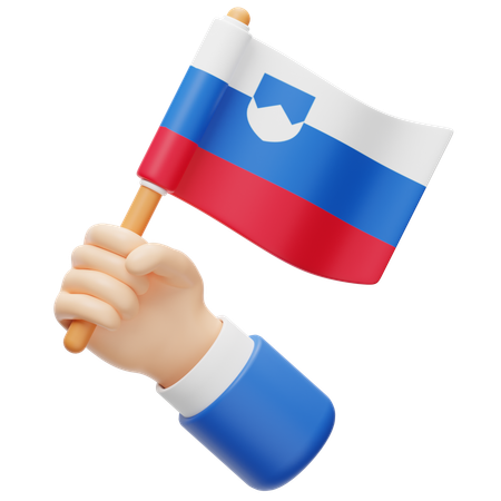 Bandera de eslovenia  3D Icon