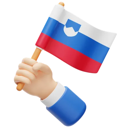 Bandera de eslovenia  3D Icon