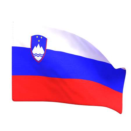 Bandera de eslovenia  3D Icon