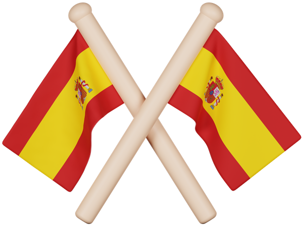 Bandera de españa  3D Icon