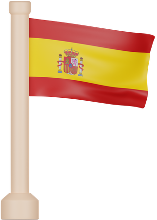 Bandera de españa  3D Icon