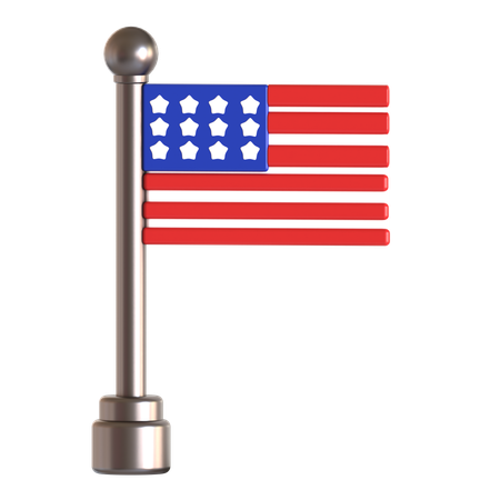 Bandera de estados unidos  3D Icon