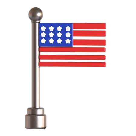 Bandera de estados unidos  3D Icon