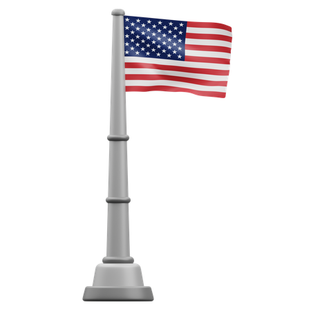 Bandera de los estados unidos de américa  3D Icon