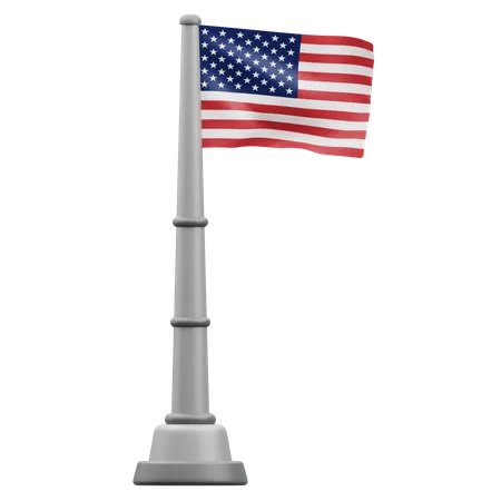 Bandera de los estados unidos de américa  3D Icon