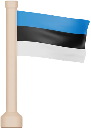 Bandera de estonia  3D Icon