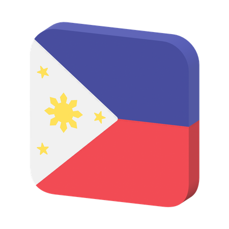 Bandera de filipinas  3D Icon