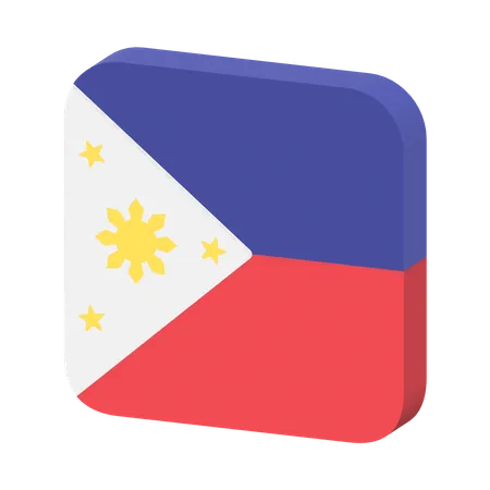 Bandera de filipinas  3D Icon